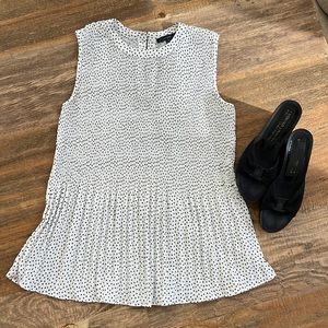 Adrianna Papell black and white top XS